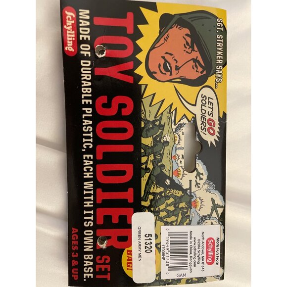 Schylling Classic Toy Soldier Set With 40 Green Army Men Figures - Picture 5 of 16